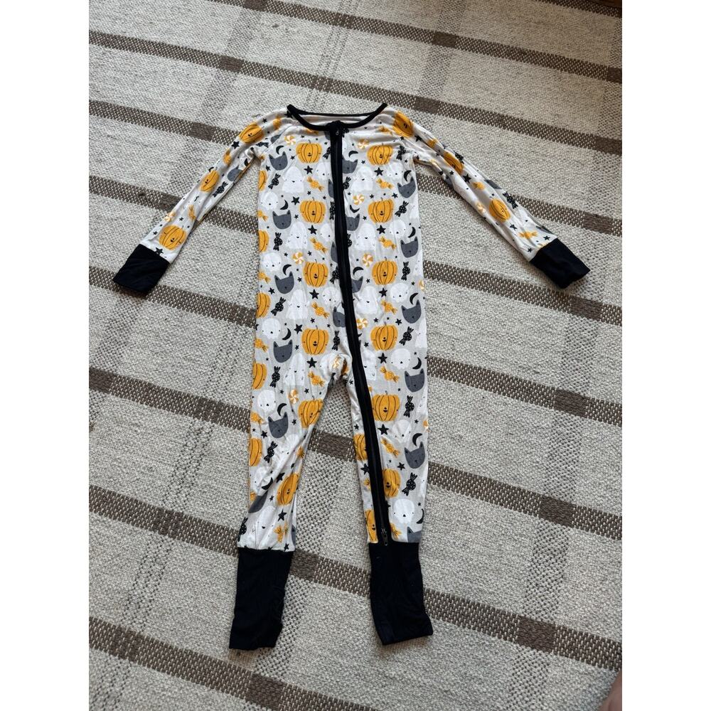 Little Sleepies Zippies Zippy Bamboo Pajamas Neutral Halloween 18-24 Month